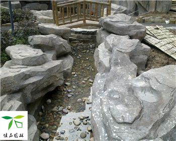 四川塑石駁岸假山