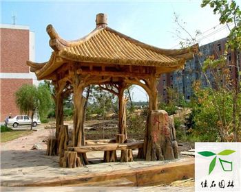佳石園林告訴你成都仿木涼亭的施工步驟